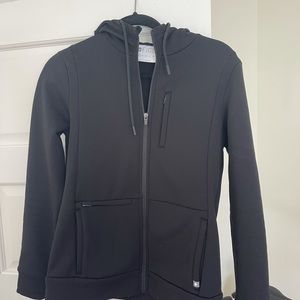 Super cute XS black Figs zip-up hoodie